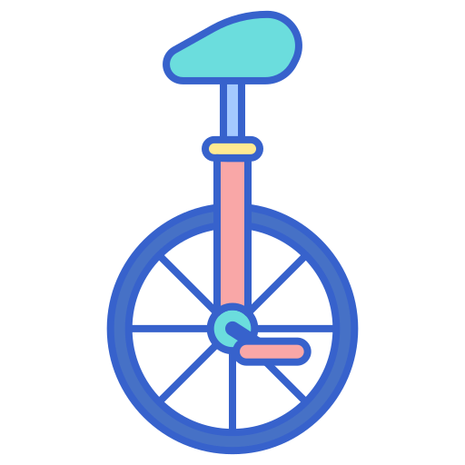 Monociclo Flaticons Lineal Color icono