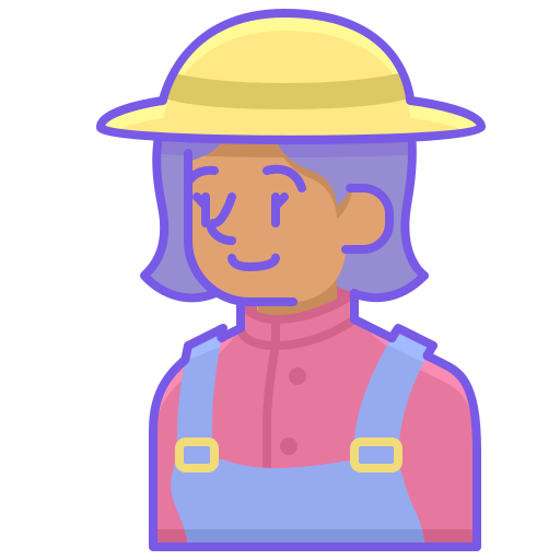 Agricultor Flaticons Lineal Color icono