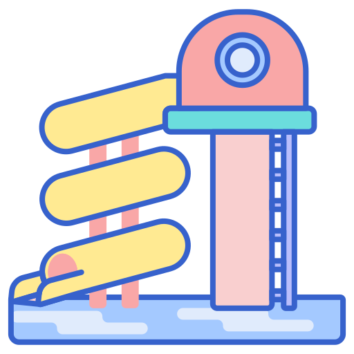 Water park Flaticons Lineal Color icon