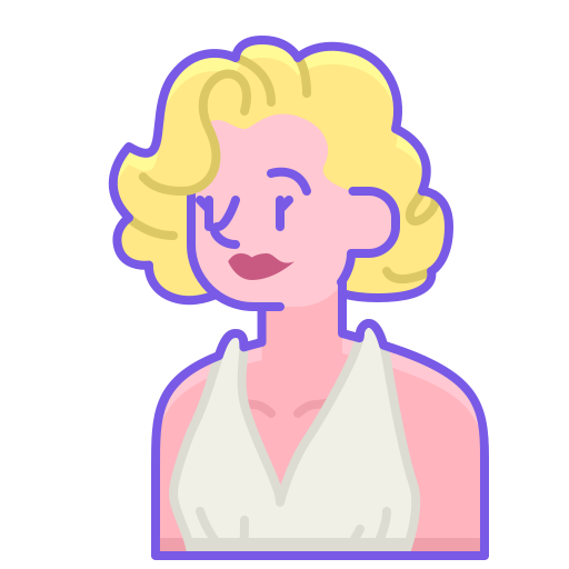 actrice Flaticons Lineal Color icoon