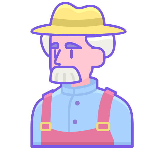 Agricultor Flaticons Lineal Color Ícone