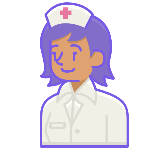 看護婦 Flaticons Lineal Color icon