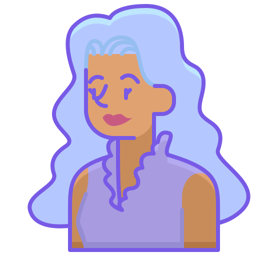 kobieta Flaticons Lineal Color ikona