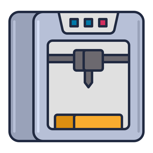 3d drucker Flaticons Lineal Color icon