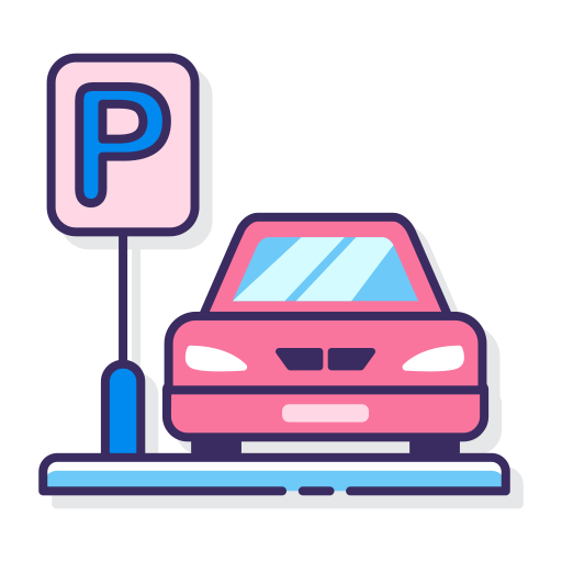 parkplatz Flaticons Lineal Color icon