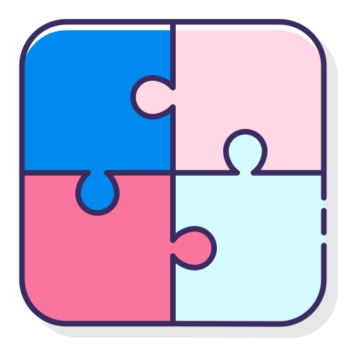 Puzzle Flaticons Lineal Color icon