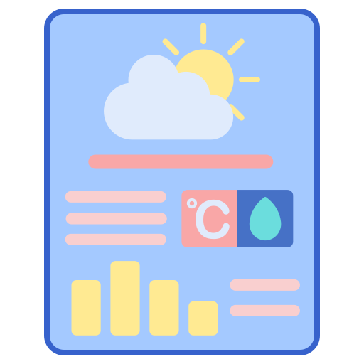 klima Flaticons Lineal Color icon