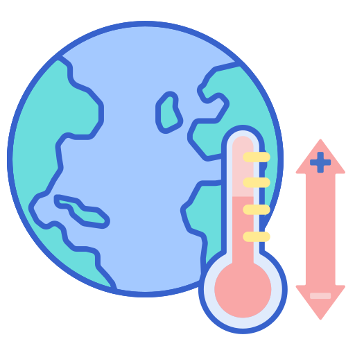 Climate change Flaticons Lineal Color icon