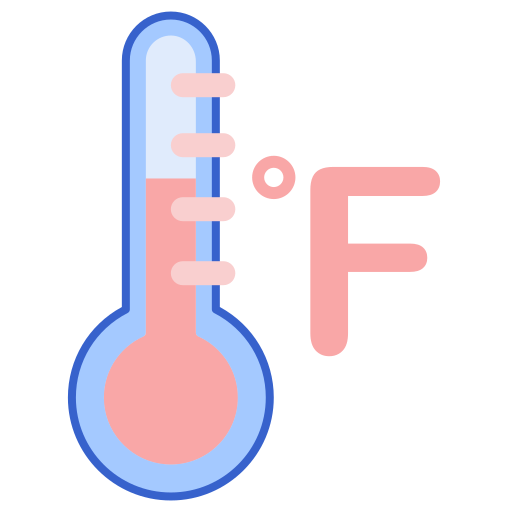 온도계 Flaticons Lineal Color icon