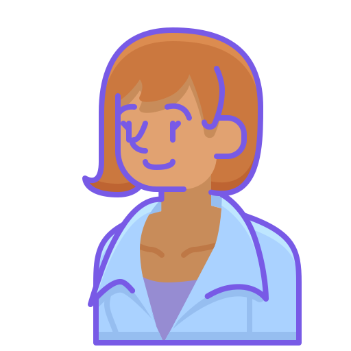 女性 Flaticons Lineal Color icon