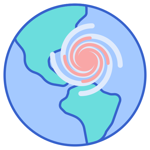 Huracán Flaticons Lineal Color icono