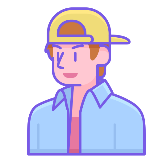 teenager Flaticons Lineal Color icon