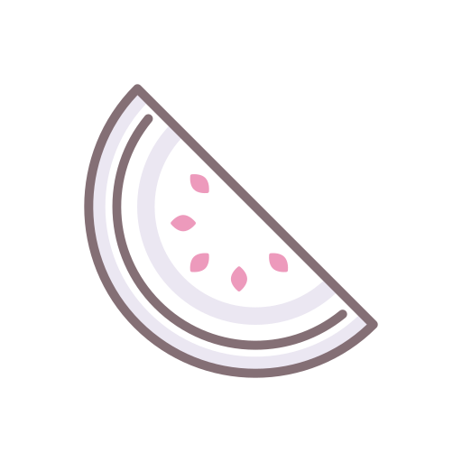 Watermelon Flaticons Lineal Color icon