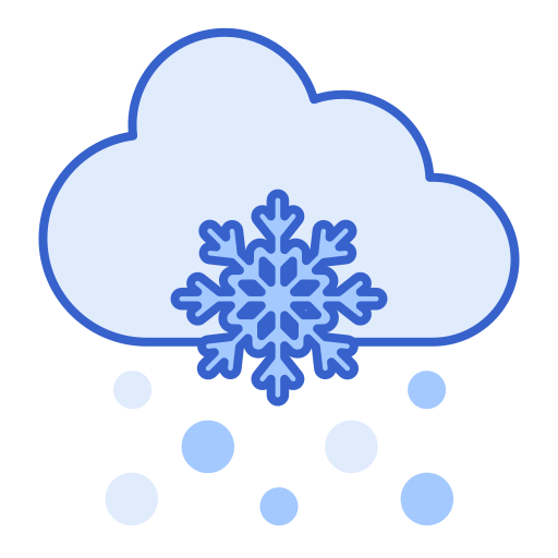 nevicata Flaticons Lineal Color icona