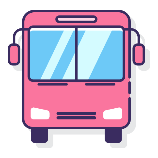 autobus Flaticons Lineal Color ikona