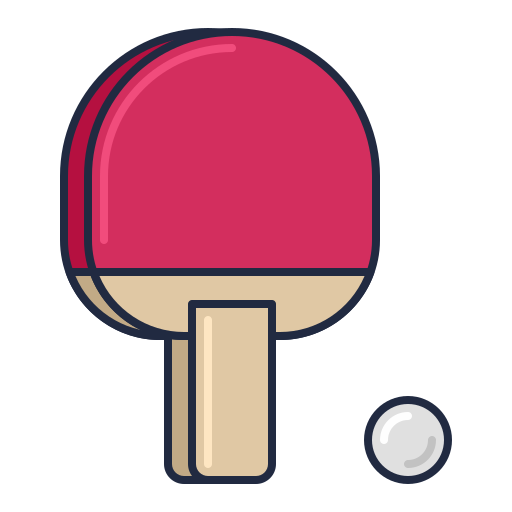 Ping pong Flaticons Lineal Color icon
