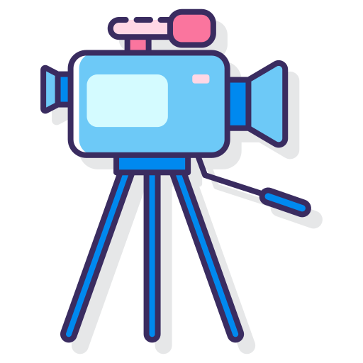 Video camera Flaticons Lineal Color icon