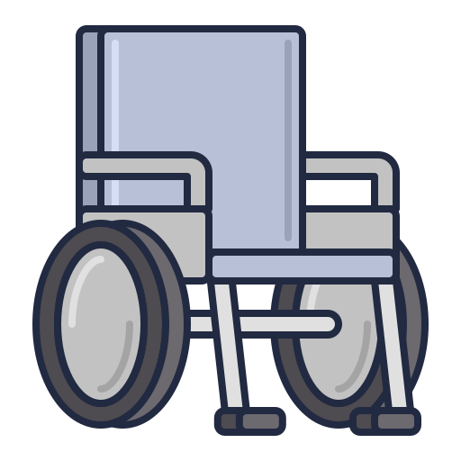 rollstuhl Flaticons Lineal Color icon