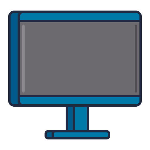 komputer osobisty Flaticons Lineal Color ikona