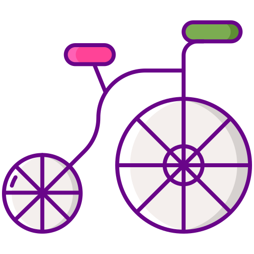 rower Flaticons Lineal Color ikona
