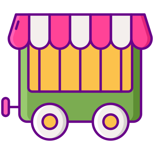 Wagon Flaticons Lineal Color icon