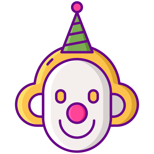 clown Flaticons Lineal Color icon