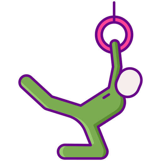 Acrobat Flaticons Lineal Color icon
