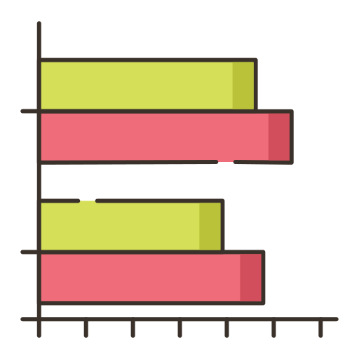 Gráfico de barras Flaticons Lineal Color icono