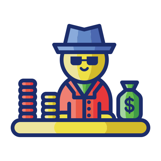 Gambler Flaticons Lineal Color icon