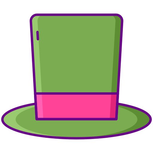 Sombrero de copa Flaticons Lineal Color icono