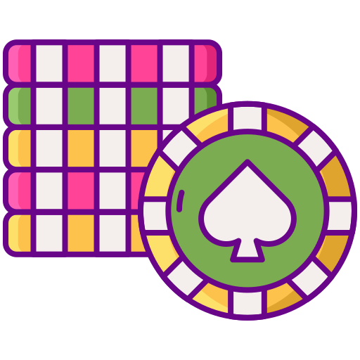 Żetony do pokera Flaticons Lineal Color ikona
