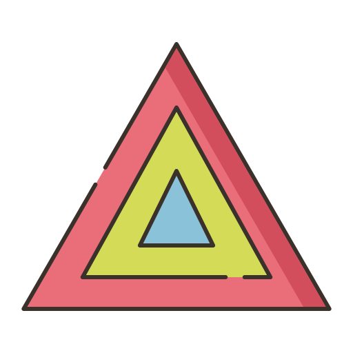 Gráfico de pirâmide Flaticons Lineal Color Ícone