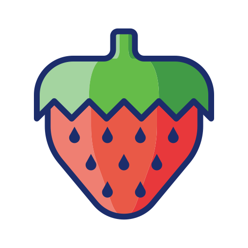 fragola Flaticons Lineal Color icona