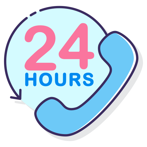 24 godziny Flaticons Lineal Color ikona
