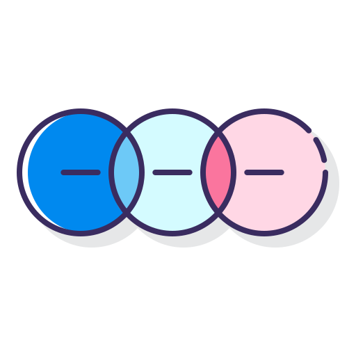 kręgi Flaticons Lineal Color ikona