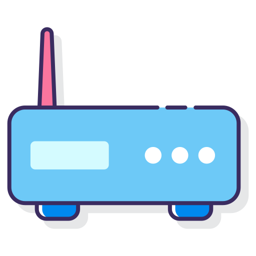 modem Flaticons Lineal Color icon
