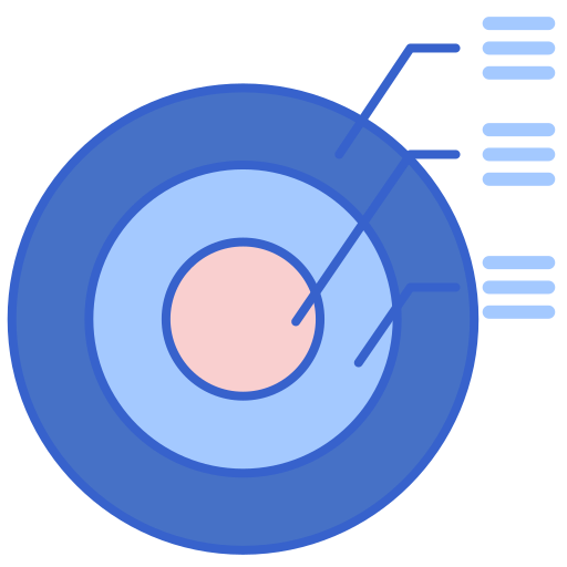 Круговая диаграмма Flaticons Lineal Color иконка