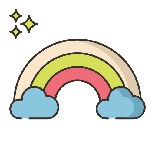 Arco iris Flaticons Lineal Color icono