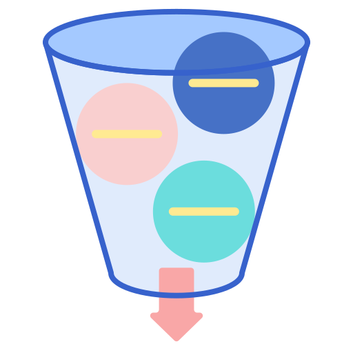Funnel Flaticons Lineal Color icon