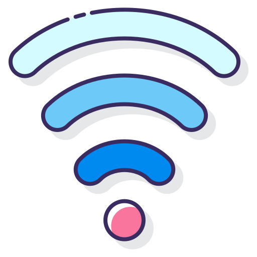 wi-fi Flaticons Lineal Color ikona