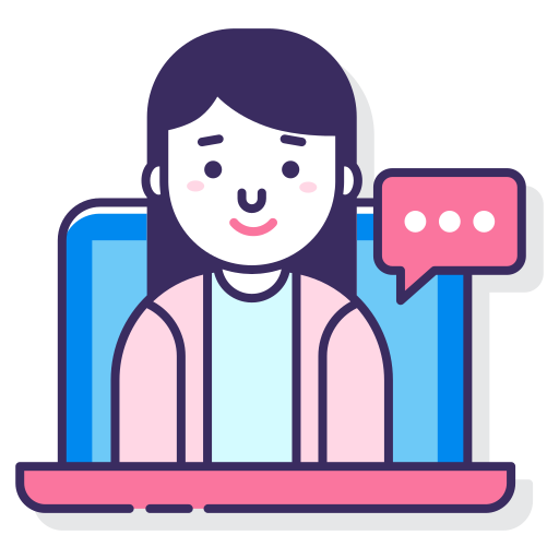 vlogger Flaticons Lineal Color icon