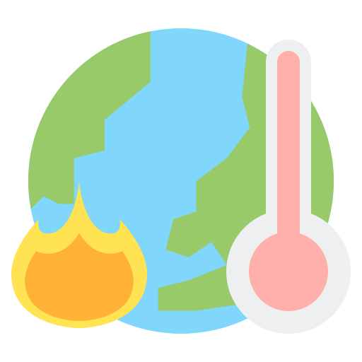 Глобальное потепление Flaticons Flat иконка