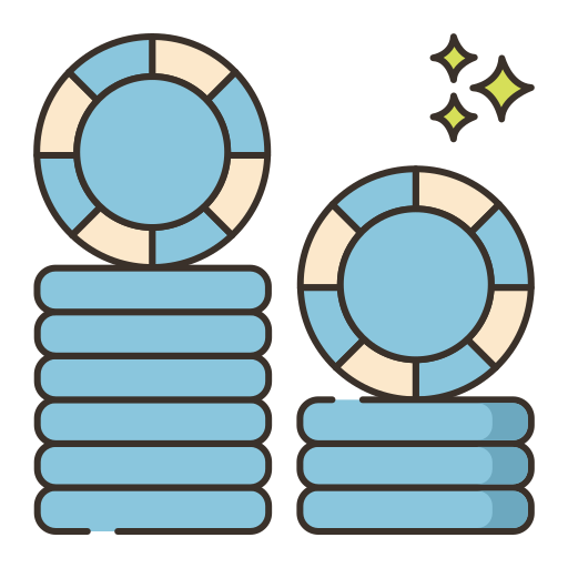 カジノチップ Flaticons Lineal Color icon