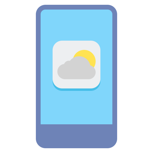 weer-app Flaticons Flat icoon