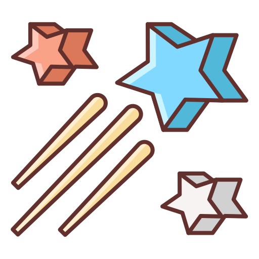 Shooting star Flaticons Lineal Color icon