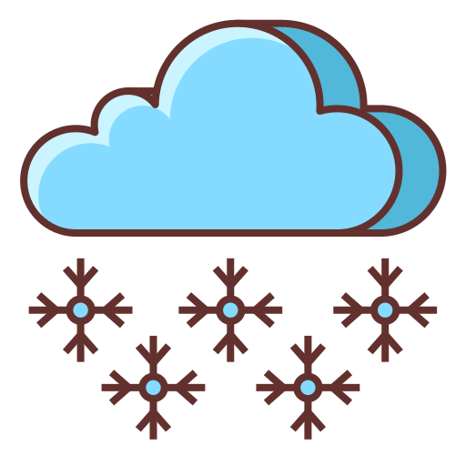 Sleet Flaticons Lineal Color icon