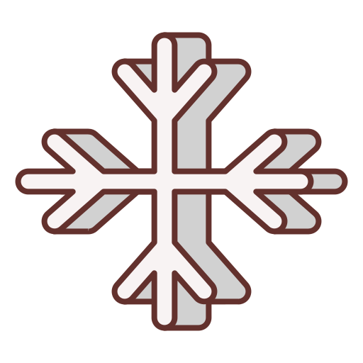 Snowflake Flaticons Lineal Color icon