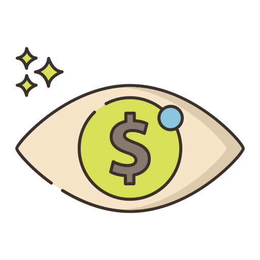 Dollar Flaticons Lineal Color icon