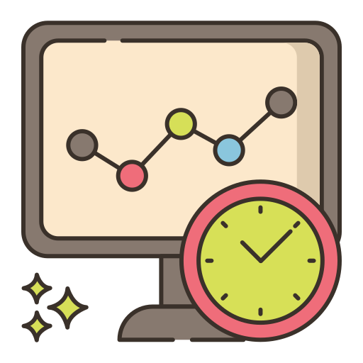 Line chart Flaticons Lineal Color icon