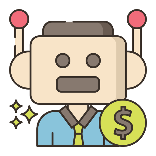 Robot Flaticons Lineal Color icon